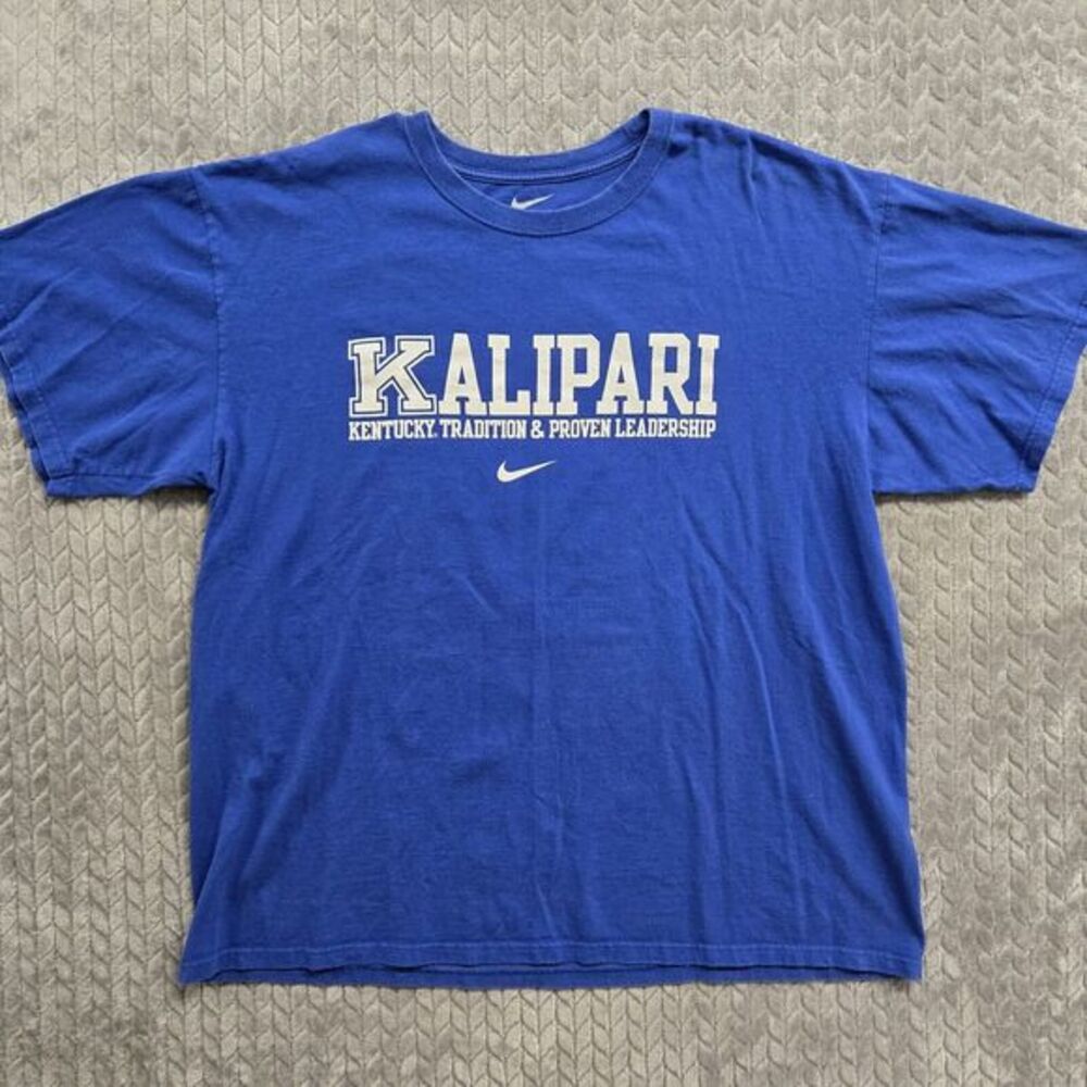 Nike Kentucky Wildcats Shirt Mens‎ XL Blue Dri-Fit Kalipari Big Blue Nation